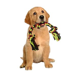 Direct Wholesale Prices Sale 3 Knots Chew <b>Rope</b> for Small Medium Large Dogs Natural Cotton Pet Toy for Tug Teeth Cleaning - Product Image 1