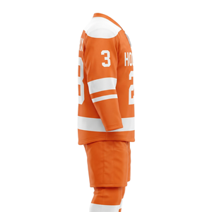 Uniforme de Hockey sobre Hielo Personalizado al por Mayor, Conjunto de Camiseta y Pantalones con Logotipo del Equipo, Número y Nombre Impresos, MOQ Bajo, Fabricante de Ropa Deportiva, Pakistán - Product Image 4