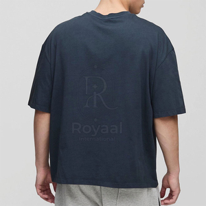 Camiseta de Moda con Diseño Moderno, Efecto Desgastado por el Sol, Ropa Urbana, Logotipo Personalizado Impreso, 100% Algodón, Corte Holgado, para Hombre - Product Image 2