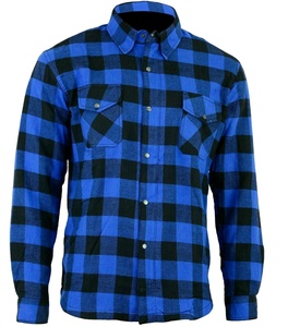 Motorbike Mens and Woman Shirts Custom logo Flannel Shirt High Quality Polyester Mesh Lining Motorcycle Shirt - Product Image 1