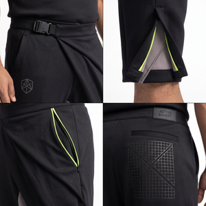 Men's Avant-Garde Fashion 340GSM <b>Spacer</b> Knit Origami Draped Streetwear Pants Custom OEM Asymmetric Sculptural Trouser - Product Image 4