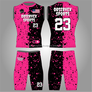 7v7 Uniform <b>Compression</b> 7on7 Uniform Set Quality Flag Football Uniforms - Product Image 1
