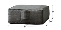 Canapé inclinable simple pliable moderne Bake BK-101 avec coussins, style tendance pour salon, tissu amovible réglable, bois massif