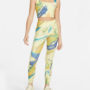 เลกกิ้งถักเอวกลางสำหรับผู้หญิง คุณภาพสูง MOQ ต่ำ ระบายอากาศได้ดี เหมาะสำหรับออกกำลังกาย-ขายออนไลน์ - Product Image 6