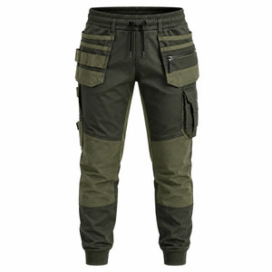 <b>Work</b> Pants Men Tactical <b>Joggers</b> Cargo Trousers For Construction Training Hiking Camping With Adjustable Ankle Cuffs - Product Image 1