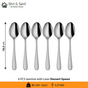 Cuchillos de cena de acero inoxidable cortados con láser Jazmín de 7 piezas - Product Image 5