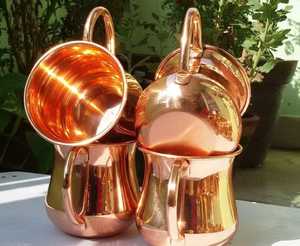 Set of 24 Pack Copper <b>Mugs</b> with Handles Moscow Mule Cups Shiny <b>Metal</b> Drinkware Copper Moscow Mule <b>Mug</b> high demand custom design - Product Image 4