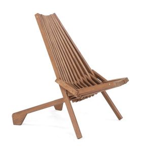 Sedia a Sdraio Pieghevole in Legno di Acacia a Basso Profilo, Ecologica, per Esterni, Balcone, Portico, Cortile, Patio, Prato, Giardino - Product Image 2