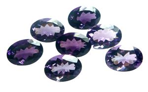 Piedra preciosa suelta de amatista púrpura Natural de alta calidad con forma ovalada hecha a mano, piedra natal de corte facetado para hacer joyas, uso OEM - Product Image 2