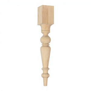 Pieds décoratifs en bois massif pour îlot de cuisine, colonnes de support, base de table en bois pour meubles - Product Image 1