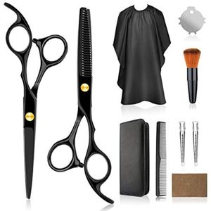 Kit Profesional para Cortar el Cabello en Casa - Tijeras de Calidad para Peluquería/Salón/Hogar, Kit de Tijeras de Entresacar con Peine y Estuche - Product Image 5