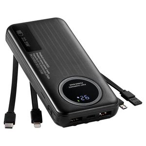 Batteria portatile 10000mAh Travel Pack 6 3 ricarica rapida USB tipo-C Micro-B ingresso Smart Display a LED caricabatterie Power Bank per iPhone - Product Image 1