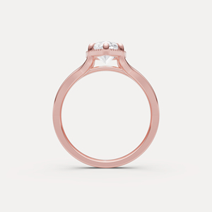 Anillo de Diamantes Cultivados en Laboratorio de 18k con Halo Oculto de la Mejor Calidad para Mujer, con Diseño Elegante y Acabado Brillante, en Venta - Product Image 3