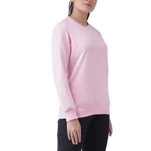 Sudadera para mujer, corte holgado, mezcla de algodón, manga larga, tejido transpirable, cómoda para el día a día, atuendo informal sencillo - Product Image 3