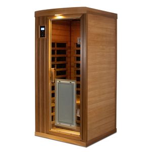 Sauna Interior Deluxe para una Persona, Bajo EMF, Infrarrojo Lejano, Cedro Rojo, con Características Premium - Product Image 5