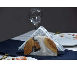 Modern Wood & Resin Napkin Holder Rectangle Superior Quality Acacia Wood And Resin Napkin Holder Table Decor - Product Image 5