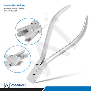 Alicate de Torquimetría Ortodóntica Accuram con Llave, Herramienta Manual Quirúrgica de Acero Inoxidable para Doblar Alambres Dentales, Ergonómico, CE - Product Image 1
