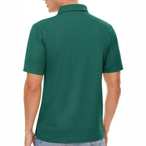 Polo ajusté personnalisé pour homme en coton de haute qualité, respirant, style décontracté chic, vente en gros, marque personnalisée - Product Image 2