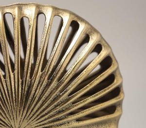 Jarrón Decorativo Dorado Metálico, Florero Artístico Redondo con Forma de Concha para Decoración de Sala de Estar - Product Image 4