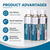 Agent de démoulage industriel KF96SP Shin-Etsu, fluide silicone diméthylique, agent de pulvérisation facile et lisse pour moules en plastique, caoutchouc et métal