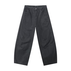 Pantalones Cargo de Mezclilla para Hombre, Corte Recto, Cintura Media, Transpirables, Impermeables, Ecológicos, de Algodón, Estilo Urbano, Color Negro, Otoño - Product Image 4