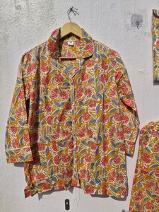 Ensembles de pyjamas à imprimé floral, ensembles de pyjamas en coton indien, ensembles de pyjamas de nuit, robes de nuit, vêtements bohèmes, cadeaux pour elle, Wo - Product Image 5