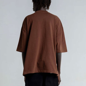 T-shirt unisexe personnalisé en coton épais 100 %, coupe ample à épaules tombantes, style designer, Shaka Wear, 9.0oz, couleur unie, pour hommes - Product Image 4