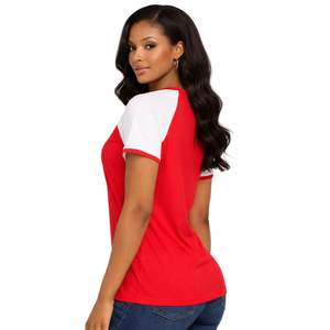 Camisa Raglán Premium de Chenilla Roja Delta Sigma Theta 1913 para Mujer, Ajuste Cómodo, Alta Calidad, Ropa Casual de Hermandad Griega - Product Image 3