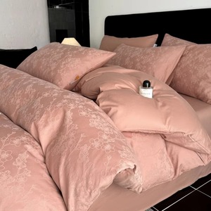 Juego de Edredón Moderno de 3 Piezas con Patrón de Mármol Rosa, Cubrecama Suave con Fundas de Almohada para Uso Doméstico - Product Image 2