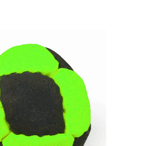 Balón de Hacky Sack de Fieltro Naranja y Negro, Diseño Clásico, Patrón Sólido, Equipo de Fútbol - Product Image 4