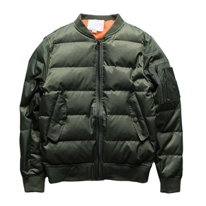 Blouson d'hiver décontracté personnalisé pour homme avec capuche à cordon et fermeture éclair – Vêtement au design soigné - Product Image 3