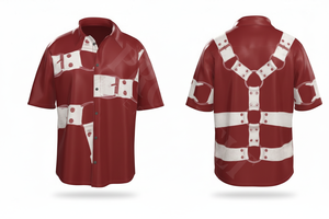 Chemises de plage élégantes et tendance à manches courtes, imprimées sur mesure, confortables et légères, OEM - Product Image 5