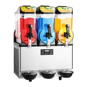 Macchina Professionale per Slushy a Tre Serbatoi da 15L in Acciaio Inox - Capacità 180 Bicchieri - Preparatore di Bevande Congelate per Margarita e Smoothie - Product Image 6