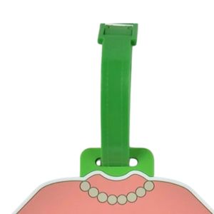 <b>Pink</b> Green T-Shirt Luggage Tag Shirt Shape Travel Bag ID Label Durable <b>Suitcase</b> Identifier Decorative Baggage Tag Women - Product Image 3