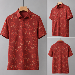 เสื้อกอล์ฟกีฬาคุณภาพสูง พิมพ์ลายด้วยเทคนิคถ่ายโอนความร้อน ทรงเข้ารูป สวมใส่สบาย แห้งเร็ว ระบายอากาศได้ดี มีกระเป๋า  ออกแบบลายได้ตามต้องการ - Product Image 2