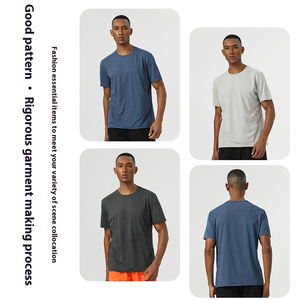 Camiseta Unisex de Cuello Redondo y Manga Corta, Color Gris Claro, Corte Regular, Estilo Casual, Tejido de Punto, Ecológica, 100% Algodón, Secado Rápido, Para Todas las Temporadas - Product Image 4