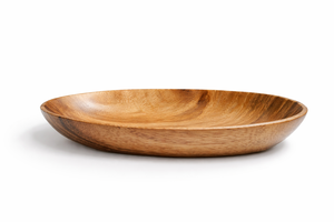Assiette ovale en bois massif à motif champêtre, non toxique, pour les fêtes - Product Image 2