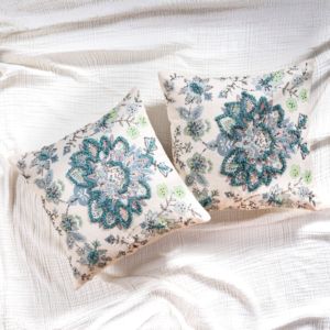 Decorative <b>Throw</b> Pillow Cover Soft Cotton Embroidered Cushion Cover, <b>Couch</b> Sofa Living Room Pillow Case 18 X 18’ - Product Image 6