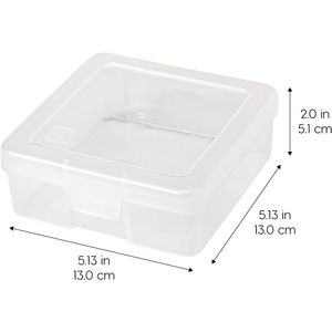 Set di 10 Contenitori in Plastica con Coperchio a Scatto, Prodotti negli USA, per Organizzare Perline, Materiali Artistici, Adesivi e Altri Usi - Product Image 2