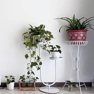 Support de plante en fer forgé à motif vintage exquis, durable, avec revêtement en poudre, support de pot de fleurs en métal à motifs raffinés, décoratif - Product Image 4