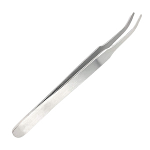 Forceps chirurgical professionnel de 4,5 pouces |   Pincettes à pointe plate conique incurvée en acier inoxydable de qualité supérieure |   Réutilisable Haute Précision CE - Product Image 3