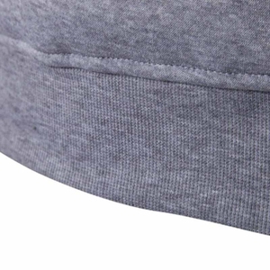 <b>Men's</b> Two-Tone Grey & Black Color-Block Hoodie - Slim Fit Cotton Fleece <b>Pullover</b> - Trendy Urban Streetwear Sweatshirt - Product Image 6