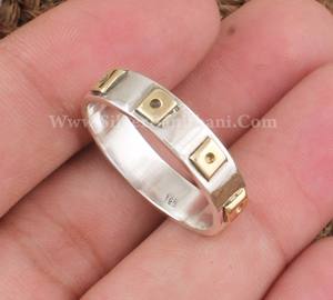 Bague minimaliste en argent sterling S925 de haute qualité avec sertissage clos pour pierres précieuses, bijoux pour femmes et hommes, cadeau de fête ou de mariage - Product Image 3