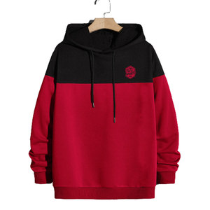 Chándal Informal con Capucha de Manga Larga, Diseño Nuevo, Corte Regular, Forro Polar Sólido, para Invierno, Hecho de Poliéster/Algodón, Talla Grande para Hombre - Product Image 3