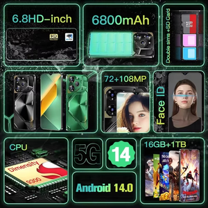 Téléphone portable 3G pas cher, débloqué, Pova 6 Pro Clone, 2+16 Go, étiquette privée, smartphone blanc - Product Image 6