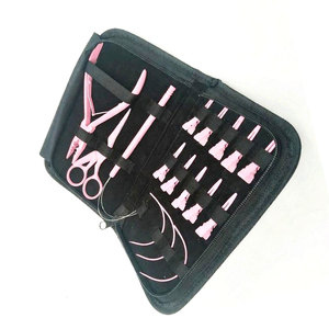 Kit Profesional de Extensiones de Cabello Rosa para Salón y Uso Personal, Juego Completo de Herramientas para Extensiones de Cabello para una Aplicación Fácil - Product Image 3