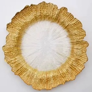 Assiette de présentation de luxe en métal de haute qualité, finition premium. - Product Image 1