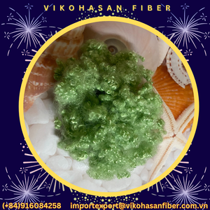 Se vende PSF siliconizado conjugado hueco verde HCS 15D y poliéster reciclado ecológico y fibra GRS de Vietnam - Product Image 4