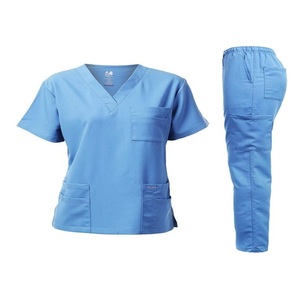 Uniformes de hospital elásticos y lavables para uso hospitalario para mujeres y hombres de tela tejida para todas las estaciones - Product Image 6