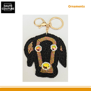 Fournisseur indien de porte-clés en cuivre noir en forme de tête de chien avec yeux de cuivre - Ornements suspendus festifs pour la décoration de la maison en promotion - Product Image 5